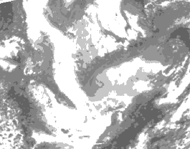 GDPS total cloud 216 hour forecast chart for Canada based on 2026/01/14 1200Z data
