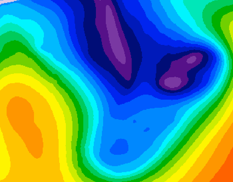 GDPS 500 millibar geopotential height 060 hour forecast chart for Canada based on 2026/01/15 0000Z data