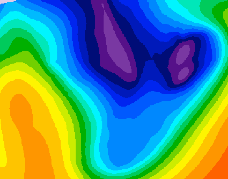 GDPS 500 millibar geopotential height 066 hour forecast chart for Canada based on 2026/01/15 0000Z data