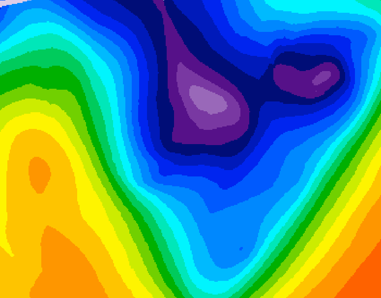 GDPS 500 millibar geopotential height 078 hour forecast chart for Canada based on 2026/01/15 0000Z data