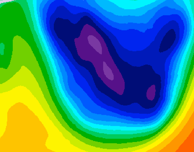 GDPS 500 millibar geopotential height 138 hour forecast chart for Canada based on 2026/01/15 0000Z data