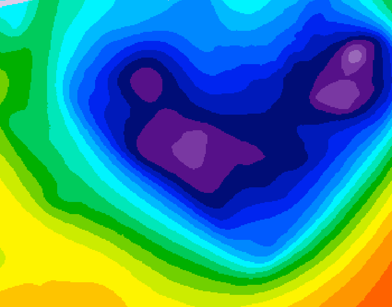 GDPS 500 millibar geopotential height 168 hour forecast chart for Canada based on 2026/01/15 0000Z data
