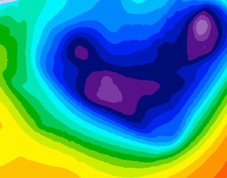 GDPS 500 millibar geopotential height 174 hour forecast chart for Canada based on 2026/01/15 0000Z data