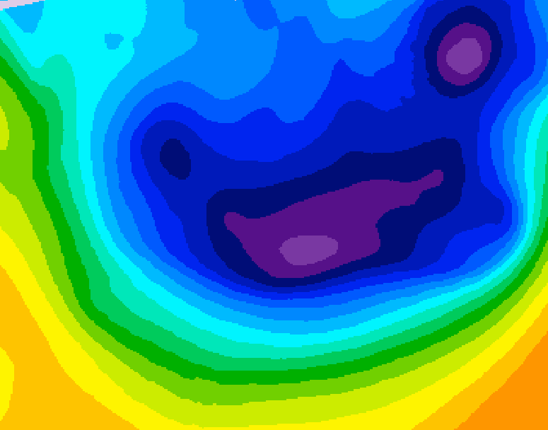 GDPS 500 millibar geopotential height 192 hour forecast chart for Canada based on 2026/01/15 0000Z data