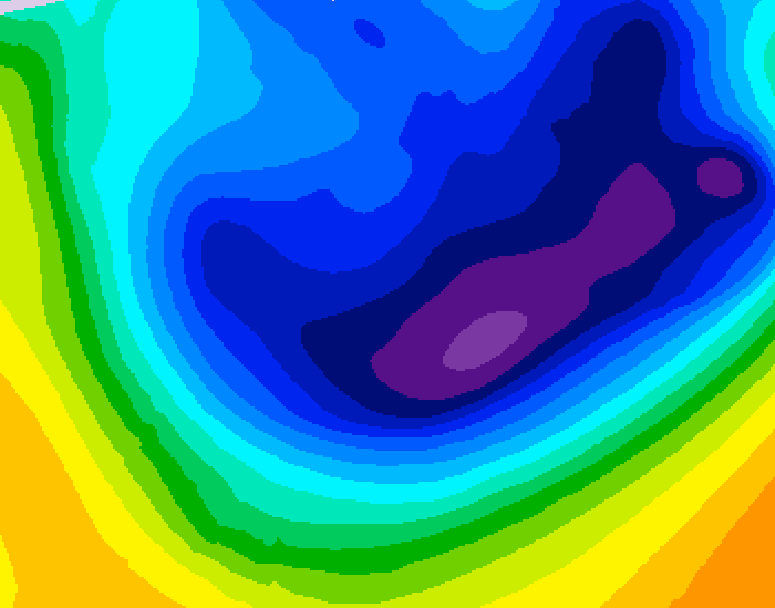 GDPS 500 millibar geopotential height 204 hour forecast chart for Canada based on 2026/01/15 0000Z data