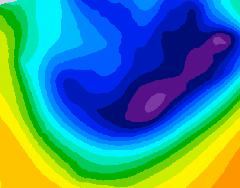 GDPS 500 millibar geopotential height 210 hour forecast chart for Canada based on 2026/01/15 0000Z data