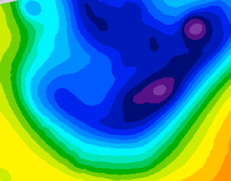 GDPS 500 millibar geopotential height 228 hour forecast chart for Canada based on 2026/01/15 0000Z data