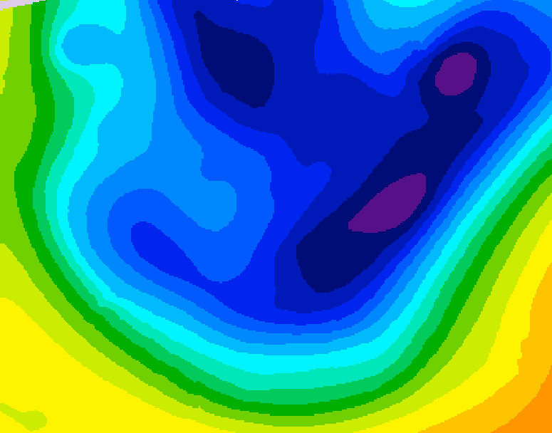 GDPS 500 millibar geopotential height 234 hour forecast chart for Canada based on 2026/01/15 0000Z data