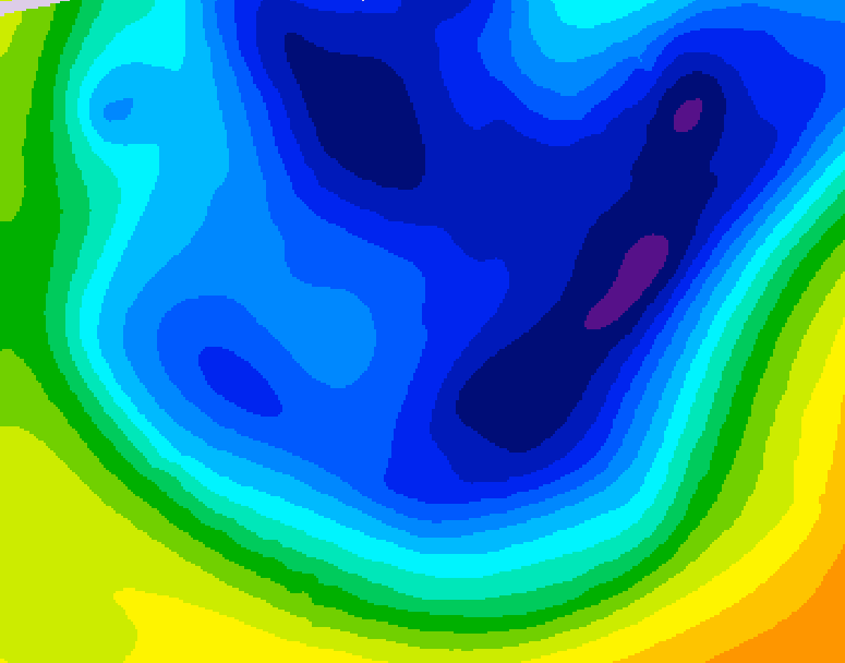 GDPS 500 millibar geopotential height 240 hour forecast chart for Canada based on 2026/01/15 0000Z data