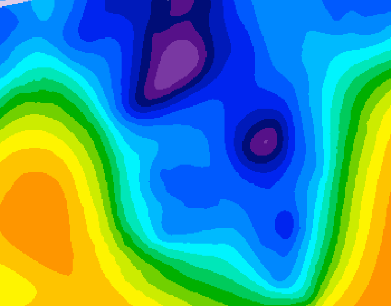 GDPS 500 millibar geopotential height 012 hour forecast chart for Canada based on 2026/01/15 1200Z data