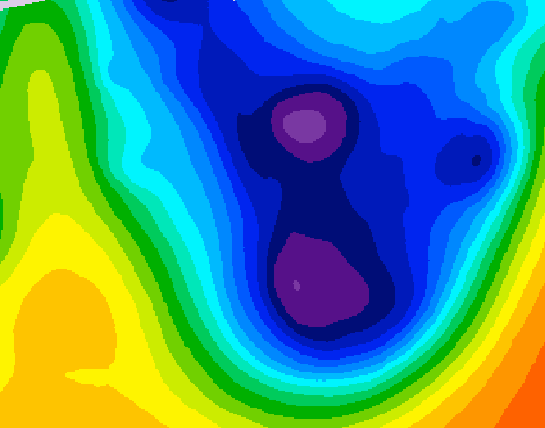 GDPS 500 millibar geopotential height 108 hour forecast chart for Canada based on 2026/01/15 1200Z data