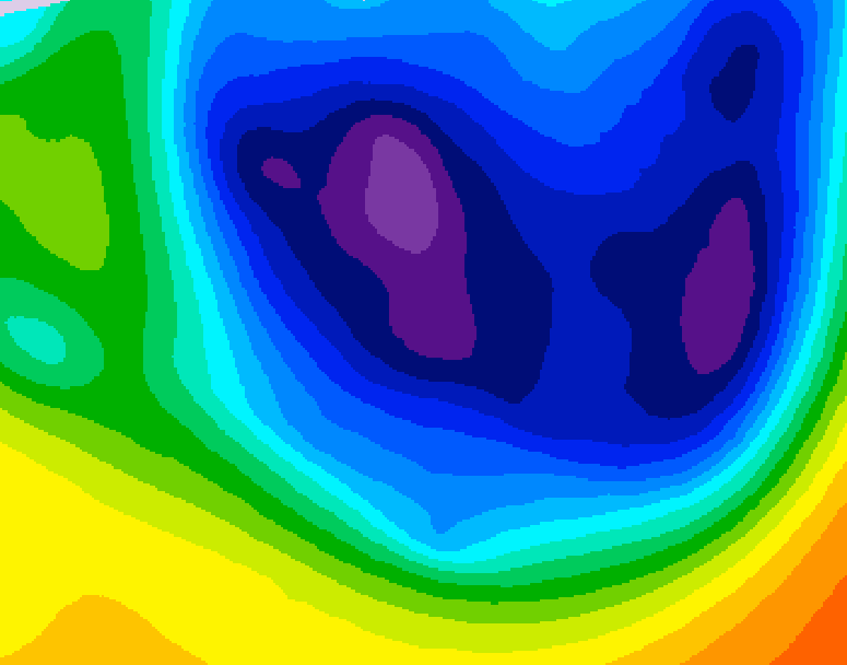 GDPS 500 millibar geopotential height 144 hour forecast chart for Canada based on 2026/01/15 1200Z data