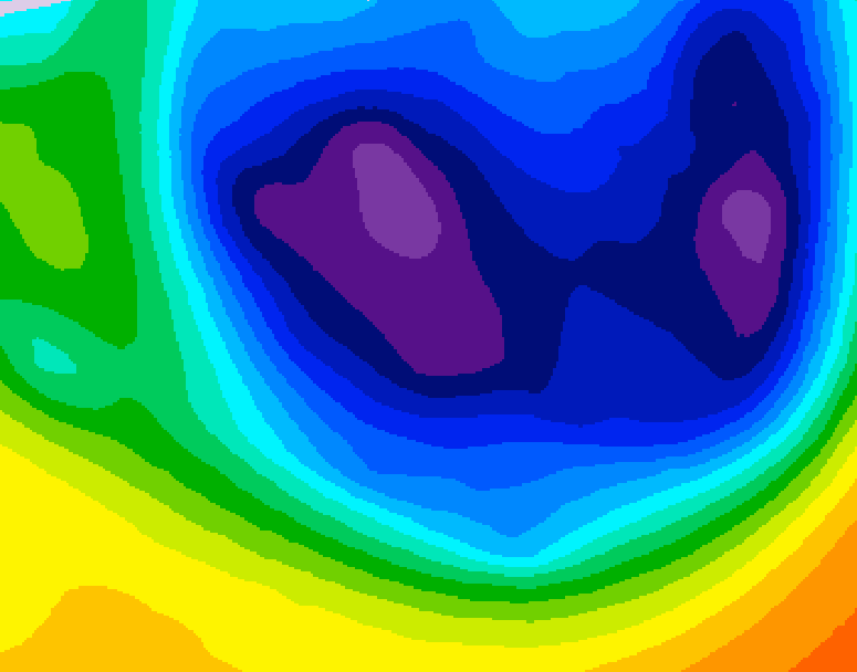 GDPS 500 millibar geopotential height 150 hour forecast chart for Canada based on 2026/01/15 1200Z data