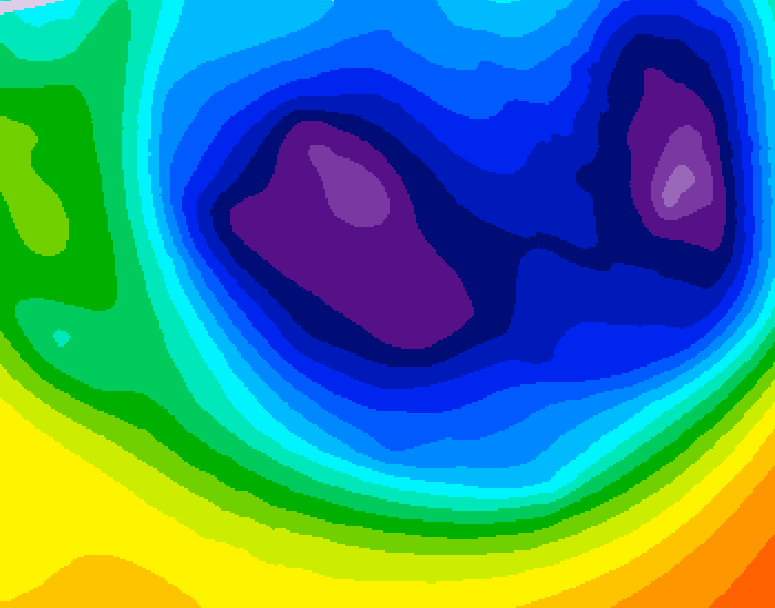 GDPS 500 millibar geopotential height 156 hour forecast chart for Canada based on 2026/01/15 1200Z data