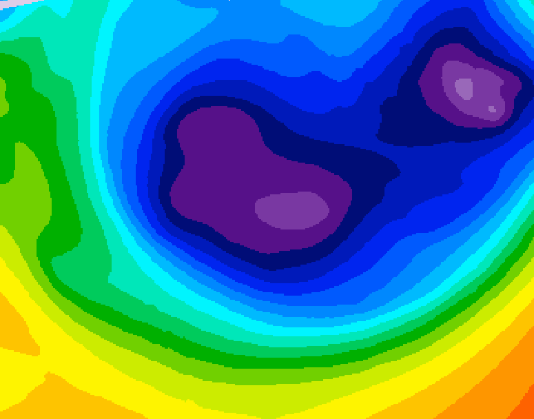 GDPS 500 millibar geopotential height 168 hour forecast chart for Canada based on 2026/01/15 1200Z data