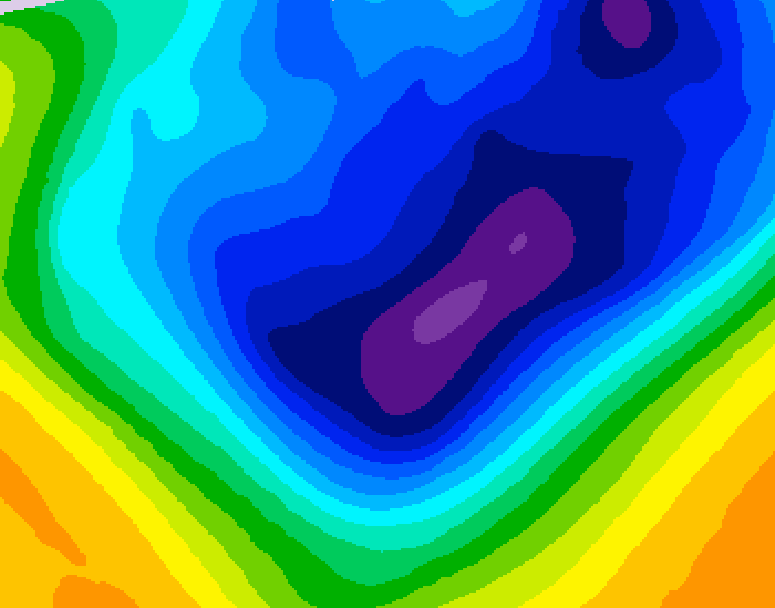 GDPS 500 millibar geopotential height 204 hour forecast chart for Canada based on 2026/01/15 1200Z data