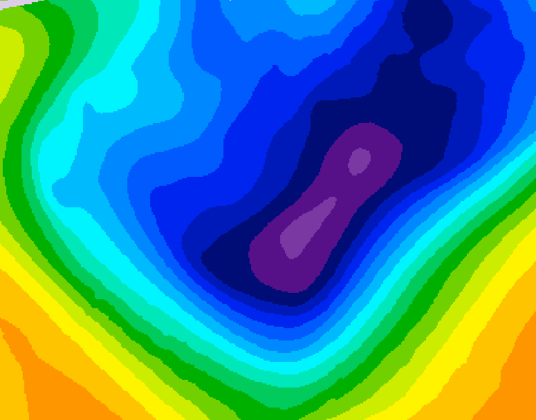 GDPS 500 millibar geopotential height 210 hour forecast chart for Canada based on 2026/01/15 1200Z data