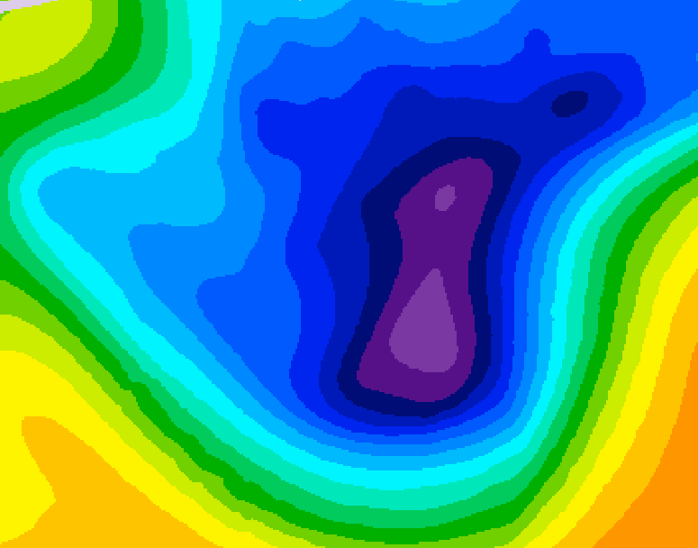 GDPS 500 millibar geopotential height 228 hour forecast chart for Canada based on 2026/01/15 1200Z data