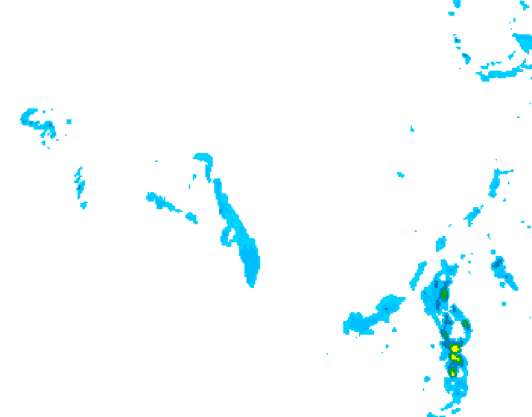 GDPS precipitation 006 hour forecast chart for Canada based on 2026/01/15 0000Z data