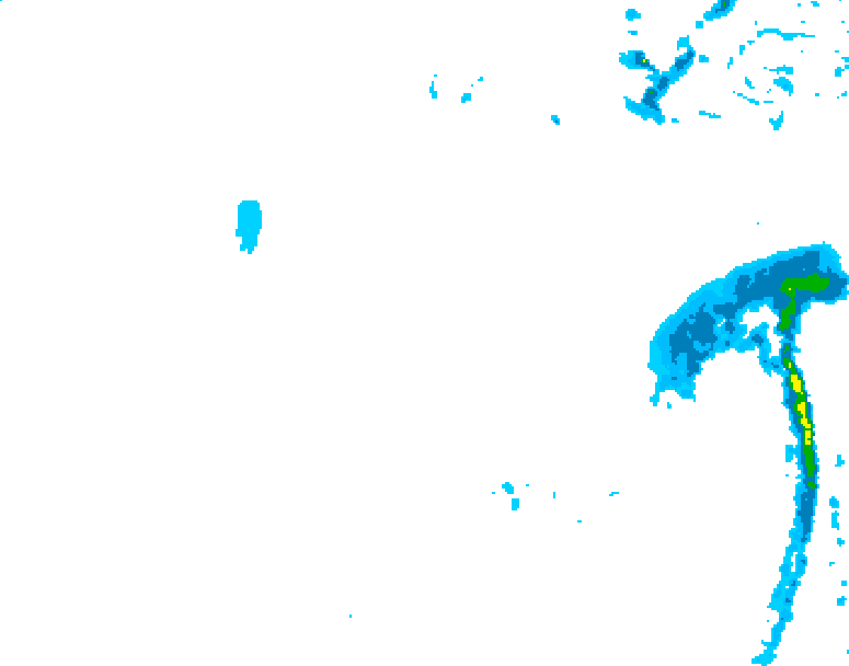 GDPS precipitation 108 hour forecast chart for Canada based on 2026/01/15 0000Z data