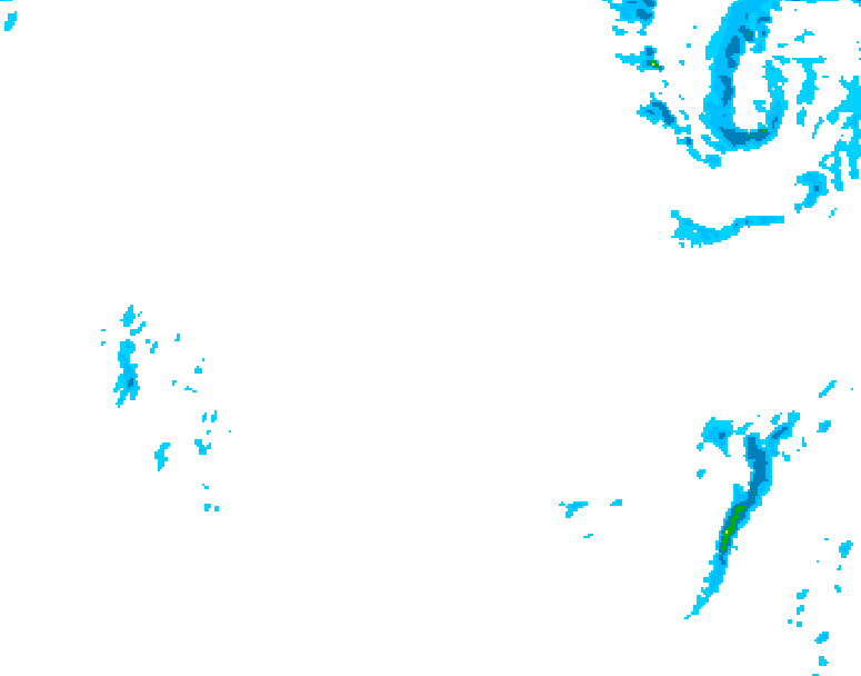 GDPS precipitation 174 hour forecast chart for Canada based on 2026/01/15 0000Z data