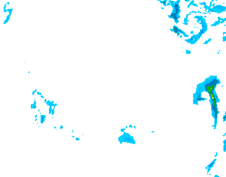 GDPS precipitation 186 hour forecast chart for Canada based on 2026/01/15 0000Z data