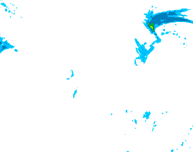 GDPS precipitation 054 hour forecast chart for Canada based on 2026/01/15 1200Z data