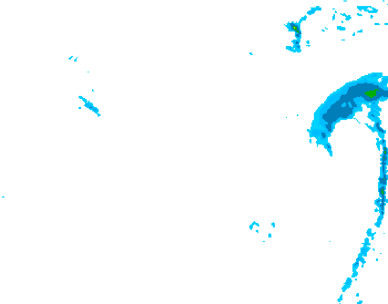 GDPS precipitation 102 hour forecast chart for Canada based on 2026/01/15 1200Z data