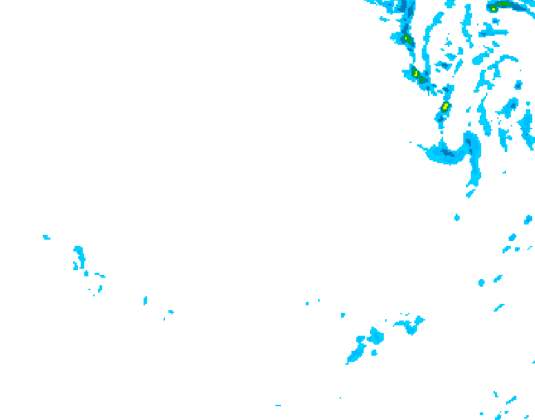 GDPS precipitation 156 hour forecast chart for Canada based on 2026/01/15 1200Z data
