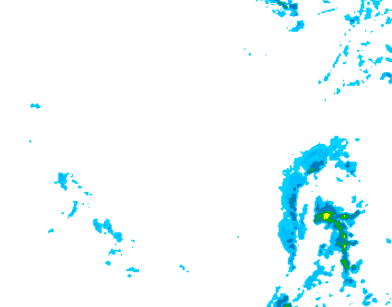 GDPS precipitation 222 hour forecast chart for Canada based on 2026/01/15 1200Z data