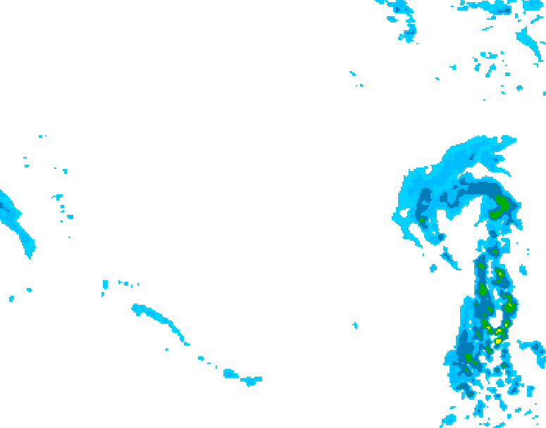 GDPS precipitation 234 hour forecast chart for Canada based on 2026/01/15 1200Z data