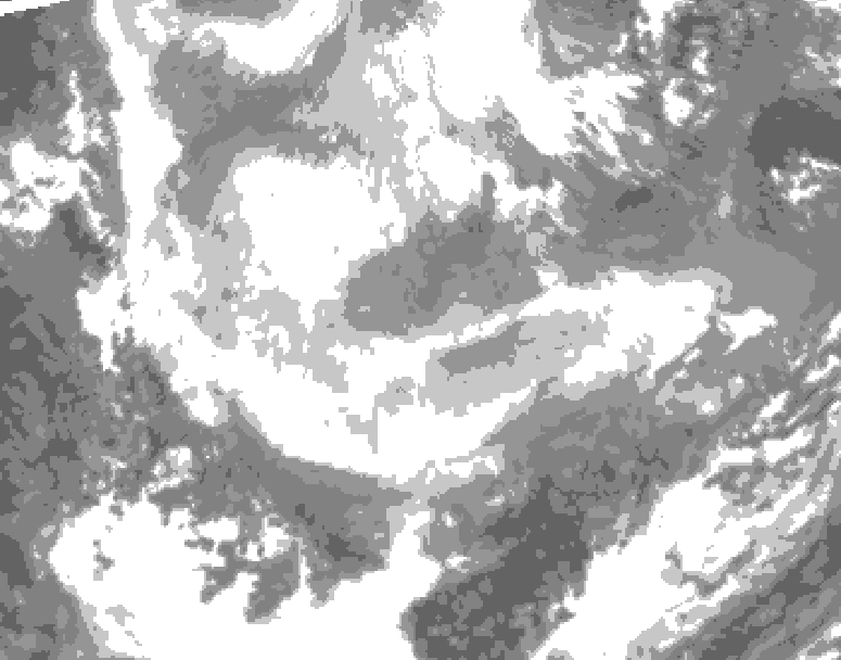 GDPS total cloud 204 hour forecast chart for Canada based on 2026/01/15 0000Z data