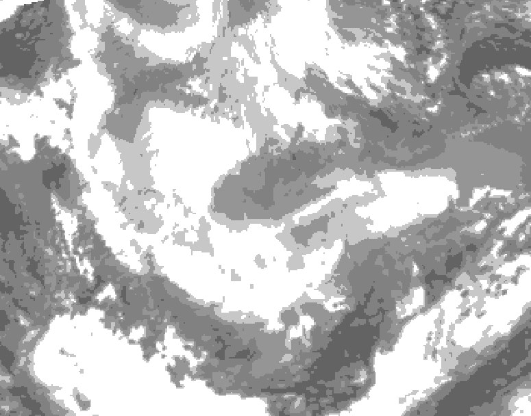 GDPS total cloud 210 hour forecast chart for Canada based on 2026/01/15 0000Z data