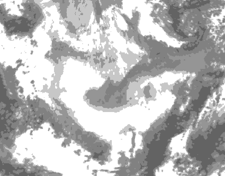 GDPS total cloud 228 hour forecast chart for Canada based on 2026/01/15 0000Z data