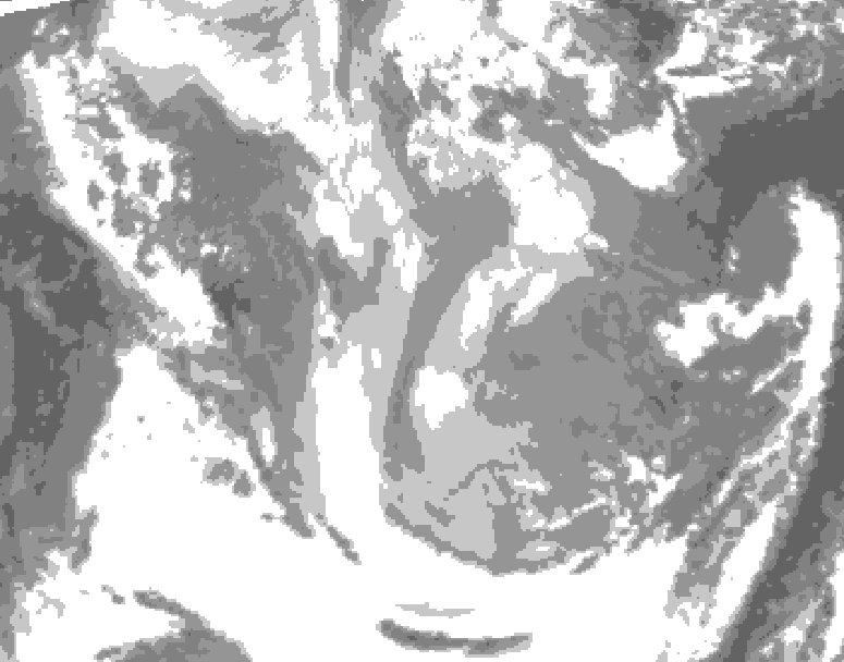 GDPS total cloud 108 hour forecast chart for Canada based on 2026/01/15 1200Z data