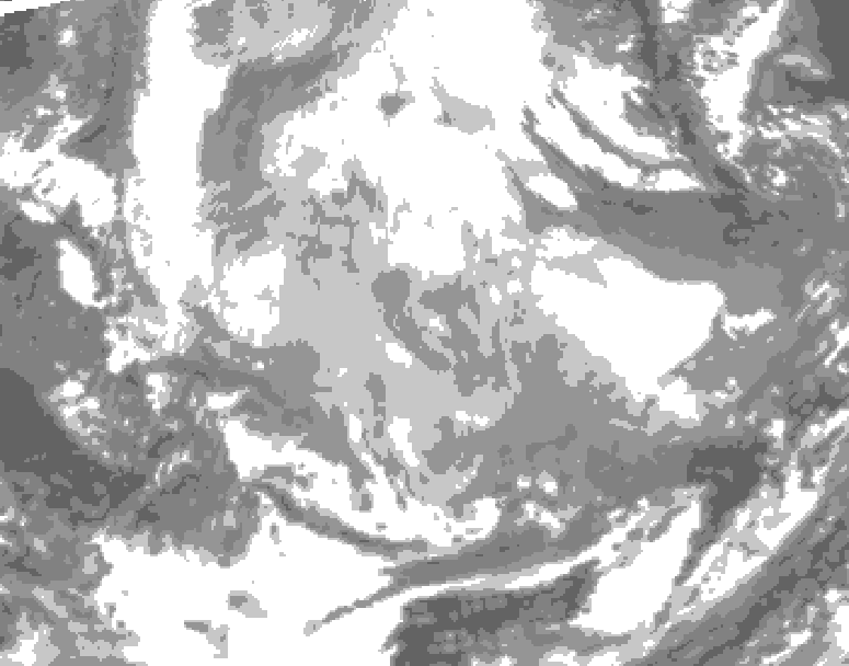 GDPS total cloud 168 hour forecast chart for Canada based on 2026/01/15 1200Z data