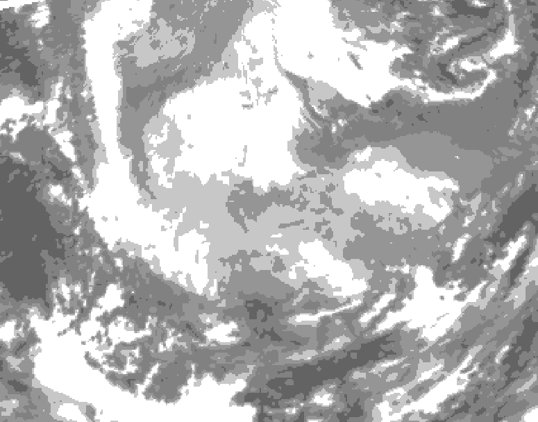 GDPS total cloud 186 hour forecast chart for Canada based on 2026/01/15 1200Z data