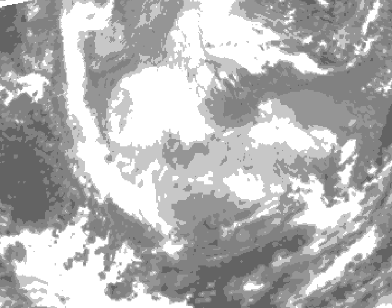 GDPS total cloud 192 hour forecast chart for Canada based on 2026/01/15 1200Z data