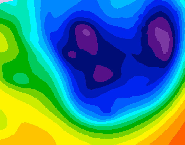 GDPS 500 millibar geopotential height 144 hour forecast chart for Canada based on 2026/01/16 0000Z data