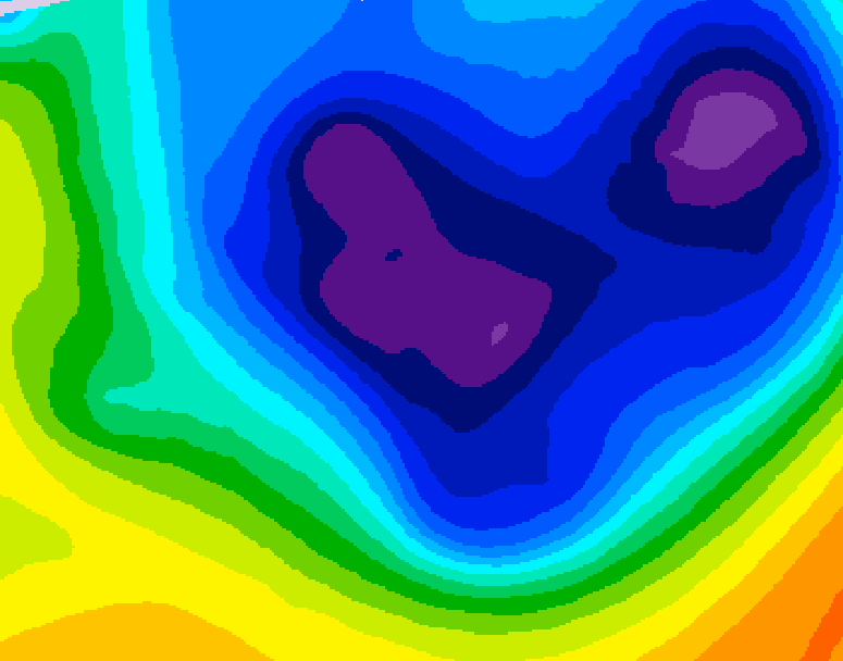 GDPS 500 millibar geopotential height 156 hour forecast chart for Canada based on 2026/01/16 0000Z data