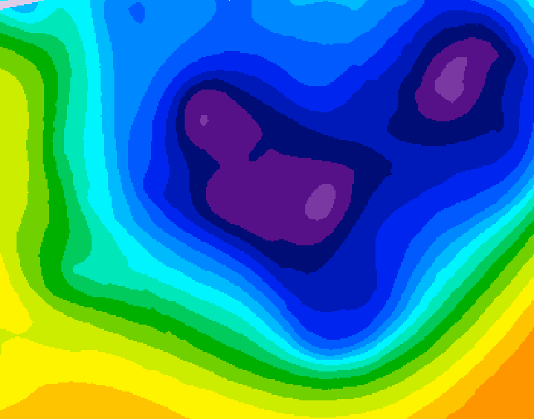 GDPS 500 millibar geopotential height 162 hour forecast chart for Canada based on 2026/01/16 0000Z data