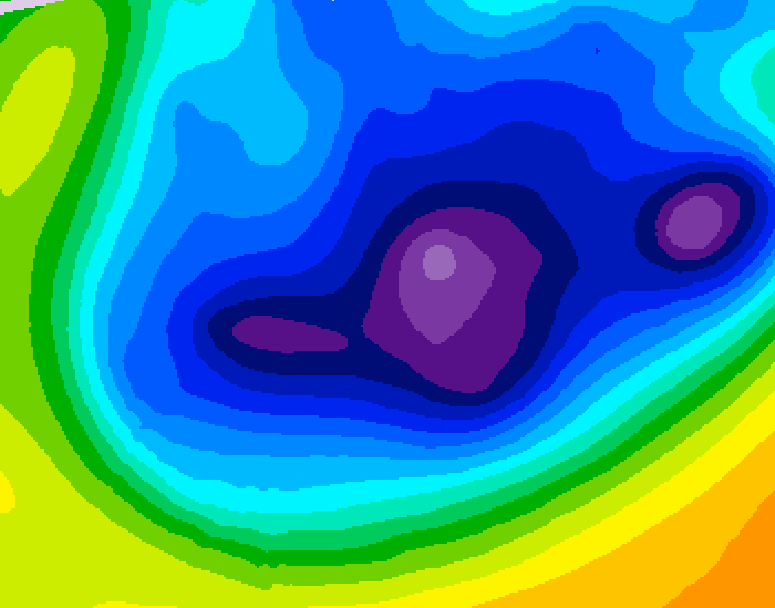 GDPS 500 millibar geopotential height 204 hour forecast chart for Canada based on 2026/01/16 0000Z data