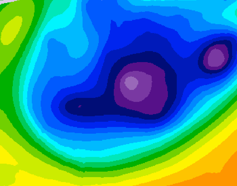 GDPS 500 millibar geopotential height 210 hour forecast chart for Canada based on 2026/01/16 0000Z data