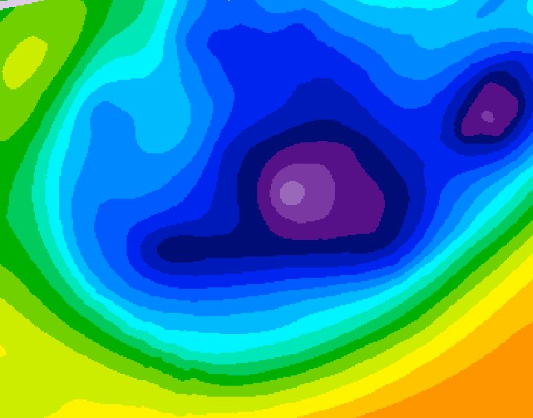 GDPS 500 millibar geopotential height 216 hour forecast chart for Canada based on 2026/01/16 0000Z data