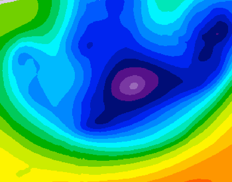 GDPS 500 millibar geopotential height 234 hour forecast chart for Canada based on 2026/01/16 0000Z data