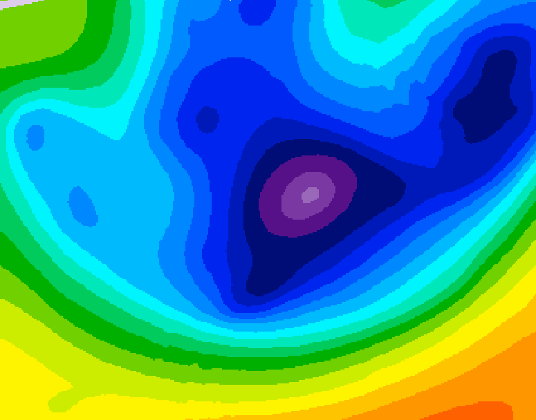 GDPS 500 millibar geopotential height 240 hour forecast chart for Canada based on 2026/01/16 0000Z data