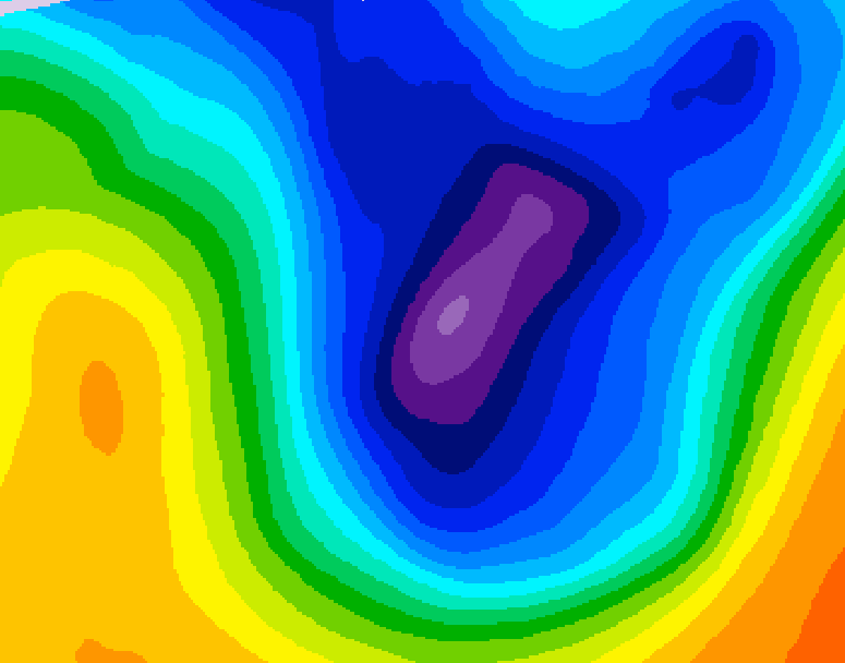 GDPS 500 millibar geopotential height 066 hour forecast chart for Canada based on 2026/01/16 1200Z data