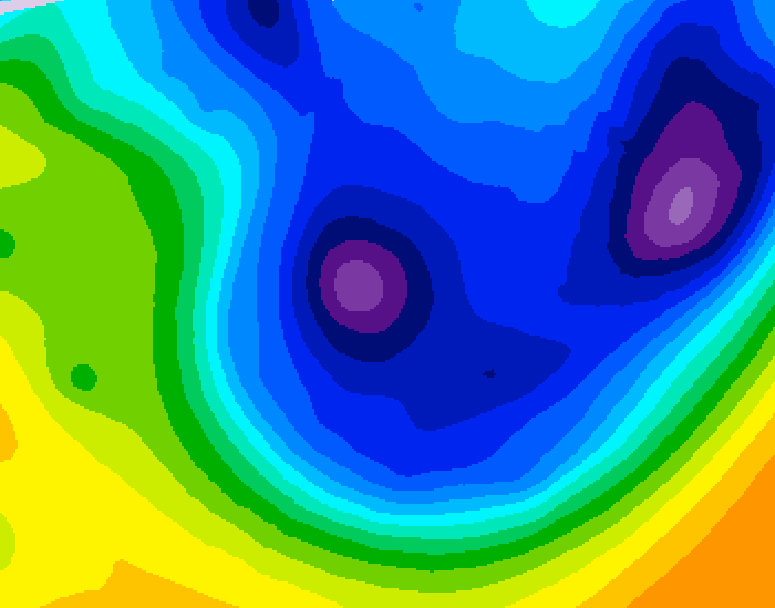 GDPS 500 millibar geopotential height 138 hour forecast chart for Canada based on 2026/01/16 1200Z data