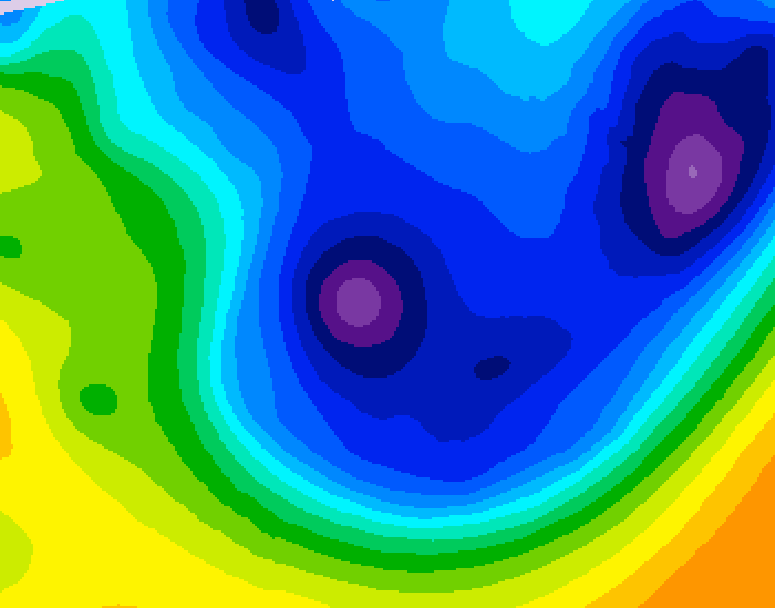 GDPS 500 millibar geopotential height 144 hour forecast chart for Canada based on 2026/01/16 1200Z data