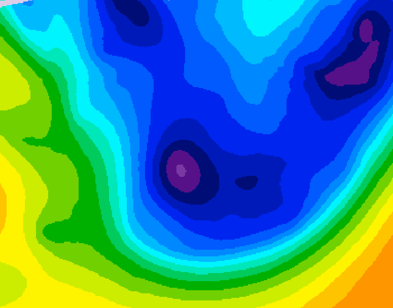 GDPS 500 millibar geopotential height 156 hour forecast chart for Canada based on 2026/01/16 1200Z data